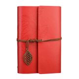 NectaRoy Retro Vintage yapraklı not defteri, klasik PU deri kapak, seyahat defteri, travel journal, günlük, seyahat günlüğü, doldurulabilir eskiz defteri, Sketchbook, 130x185mm