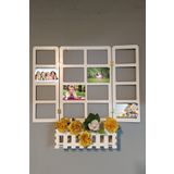 NED MDF LAZER DEKARASYON BEYAZ PANJUR FOTOĞRAFLIK KELEBEKLİ PENCERE TEMALI ÇİÇEKLİK AHŞAP MDF LAZER KESİM 3MM DUVAR SÜSÜ
