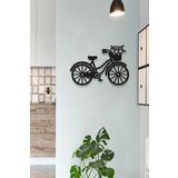 NED MDF LAZER DEKARASYON Bisiklet Süs Siyah Ahşap Tablo Mdf Lazer Kesim 3mm Duvar Dekorasyon Süsü (KENDİNDEN YAPIŞKANLI)
