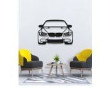 NED MDF LAZER DEKARASYON Bmw E92 Siyah Ahşap Tablo Mdf Lazer Kesim 3mm Duvar Dekorasyon Süsü (KENDİNDEN YAPIŞKANLI)