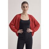 Neden Tekstil - Premium Ajurlu İnce Triko Bolero Hırka - Standart - Kırmızı