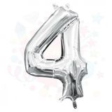 Nedi 10765 4 40 Rakam Gümüş Folyo Balon