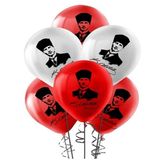 Nedi Kikajoy Atatürk Balon Kırmızı-Beyaz 100Lü