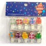 Nedi Party Marty Ahşap Mandal Hediye Paketi Figürlü 3,5Cm 10Lu - 4 paket