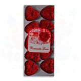 Nedi Party Marty Kalpli Simli Kırmızı Mum 10Lu - 2 paket