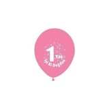 Nedi PM-12159 Party Marty 1 Yaş İyi Ki Doğdun Pembe 16'lı Baskılı Balon