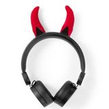 Nedis HPWD4000BK Danny Devil Siyah Çıkarılabilir Aksesuarlı Kulak Üstü Çocuk Kulaklığı