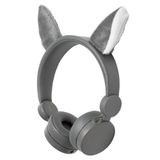 Nedis HPWD4000GY Willy Wolf Gri Çıkarılabilir Aksesuarlı Kulak Üstü Çocuk Kulaklığı