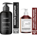 NEDOX Keratinli 500 ml Saç Bakım Şampuanı+400 ml Saç Bakım Maskesi