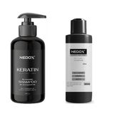 NEDOX Keratinli 500 ml Saç Bakım Şampuanı+Saç Düzleştirici Şekillendirici 250 ml Keratin Botoks Krem