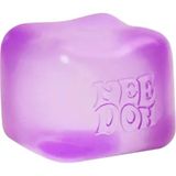Nee Doh Squish Stres Küpü Nice Cube 6 x 6 cm 3 Asorti Mavi-Mor-Pembe Renkli Eğlenceli Oyun Hamuru ile Stres Azaltıcı