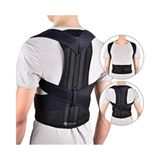 Neebs Unisex Dik Duruş Korse Kamburluk Önleyici Ortopedik Destekleyici Model - Siyah - Standart