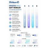 Need Gradual Mavi Soft Renkler 4lü Fosforlu Kalem Seti