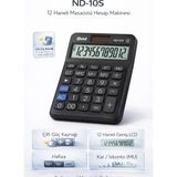 Need ND-10S Siyah Hesap Makinesi 12 Haneli Geniş Ekran ve Çift Güç Kaynağı Özellikleriyle - Standart