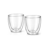 Needd Çift Katmanlı Cam Bardak Seti 2'li 250 ml | Borosilikat Double Wall Isı Yalıtımlı Şeffaf Kahve Bardağı | Americano, Latte, Cappuccino ve Soğuk Içecek Için - 0 - Siyah