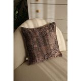 needle home textile .decoration İskandinav Tozlu Kahve Kırlent Kılıfı (45x45)