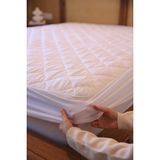 Needle Protective Micro Kapitone Su Sıvı Geçirmez Yatak Koruyucu Alez Çarşaf 120x200 cm Pamuklu Lastikli - 120 x 200 cm - Beyaz