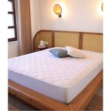 Needle Protective Micro Kapitone Su Sıvı Geçirmez Yatak Koruyucu Alez Çarşaf Tek Çift Battal(4 Farklı Ebat) - 100 x 200 cm - Beyaz