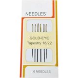 Needles Etamin Kaneviçe Iğnesi Altın Gözlü Küt Uçlu - Çok Renkli - Genel - Genel
