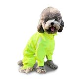 NEEDS THE PET Fonksiyonel Fermuarlı Tulum Rüzgarlık Yağmurluk Köpek Kıyafeti (NEON YEŞİL, Medium)