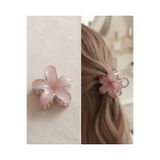 Needstore Pembe Kaliteli Renkli Büyük Boy 8 CM Lotus Çiçeği Mandal Kıskaç Toka Kadın Saç Aksesuar
