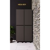 Neef Kombi & Erzak Dolabı Mega Boy Ikili Demonte 210'LUK - Antrasit