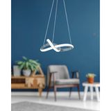 Neeko Bonna Modern Sarkıt Power LED Avize Beyaz Işık - Gri Kasa - 1