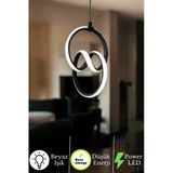 Neeko Emily Modern Sarkıt Power LED Avize Beyaz Işık- Siyah Kasa