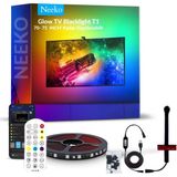 Neeko Glow T1 Akıllı Şerit LED Işık 5 V Renkli Ambiyans Aydınlatma Özelliği ile TV Senkron 70-75 Inch Tv'ler ile Uyumludur