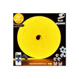 neeko Neon Esnek Şerit Led Tak Çalıştır Kumandalı - Dimmer- Sarı 4 Metre