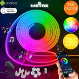 Neeko Neon Rgb LED 5 Metre - Ses ve Müzik Duyarlı Mobil Kontrol ile 12 V İç Mekan Aydınlatma