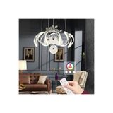 Neeko Nova 3 Renk Kumandalı Led Sarkıt Avize – Modern Krom Kaplama, Dimmer & Ayarlanabilir Uzunluk