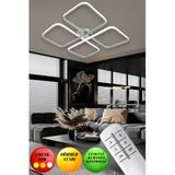 Neeko Novem Ultra Led Avize | Kumandalı 3 Işık Seçeneği | Gri Modern Tasarım | 80W Plafonyer