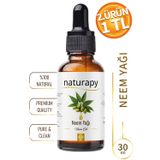 Neem Yağı (Neem Oil) Soğuk Sıkım Sabit Yağ 30 ml Damlalıklı Cam Şişe
