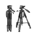 Neepho Profesyonel 175 CM DSLR ve Cep Telefon Tripod + Bluetooth Kumanda siyah