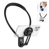 NEEWER Aksiyon Kamerası ve Telefon için Manyetik Boyun Tutucu, Eller Serbest Boyun Tripod Göğüs DJI Insta360 iPhone 15 Android ile Uyumlu, POV Video Vlog Kaydı için Boyun Telefon Tutacağı, GP16