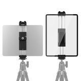 NEEWER iPad Tripod Montaj Adaptörü, Metal Tablet Kelepçesi Cold Shoe, Arca Tip Taban, NATO Arayüz, iPad mini Air Pro Surface Pro (7,9 inç ila 12,9 inç) için Tablet Tutucu, PA100