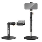 NEEWER Masa Cep Telefonu Tutacağı Kelepçe Ayarlanabilir Telefon Tutucusu Ofis Masası için iPhone Samsung ile Uyumlu Video ve Film Kayıtları için 360° Bilyalı Başlık Katlanabilir Kol Ağırlıklı Metal