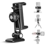 NEEWER Metal Cep Telefonu Tripod Montaj Adaptörü Tutucu, Arca Tipi Hızlı Değiştirme Tabanlı, 270° Dönme, 2 Soğuk Ayakkabı, Telefon Tutucu Kelepçe, iPhone 15 14 Pro Max Galaxy S23 Pixel 8 Pro, SP-02