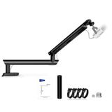 NEEWER Mikrofon Standı, Düşük Profilli Sönümlü Mikrofon Tutucu Boom Kol Masa Montajı, Top Başlı ve 3/8" 5/8" Adaptörler Mavi Yeti Kartopu HyperX QuadCast SoloCast Shure ile Uyumlu, Maksimum Yük 1,5 kg