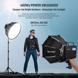 Neewer Q4 400WS 2.4g Ttl Akülü Paraflaş (Sony) - Siyah