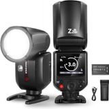 Neewer Z2PRO-C Yuvarlak Başlıklı Bataryalı Tepe Flaşı (Canon)