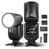 Neewer Z2PRO-N Nikon Uyumlu 76W Yuvarlak Kafa Akülü Tepe Flaşı