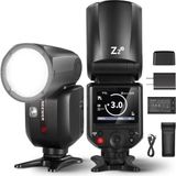 Neewer Z2PRO-S Sony Uyumlu 76W Yuvarlak Kafa Akülü Tepe Flaşı