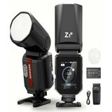 Neewer Z3R-C Canon Uyumlu 100W Yuvarlak Kafa Akülü Tepe Flaşı