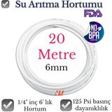 Nefa 1/4 Inç 6 mm Su Arıtma Hortumu 20 Metre BPA İçermeyen LLDPE ile Yüksek Performans
