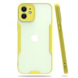 Nefertiya iPhone 12 Platin Sarı Silikon Kılıf