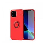 Nefertiya iPhone 12 Range Yüzüklü Kırmızı Silikon Kılıf