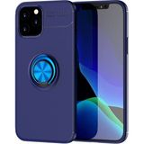 Nefertiya iPhone 12 Range Yüzüklü Mavi Silikon Kılıf