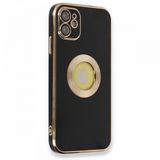 Nefertiya iPhone 12 Store Siyah Silikon Kılıf